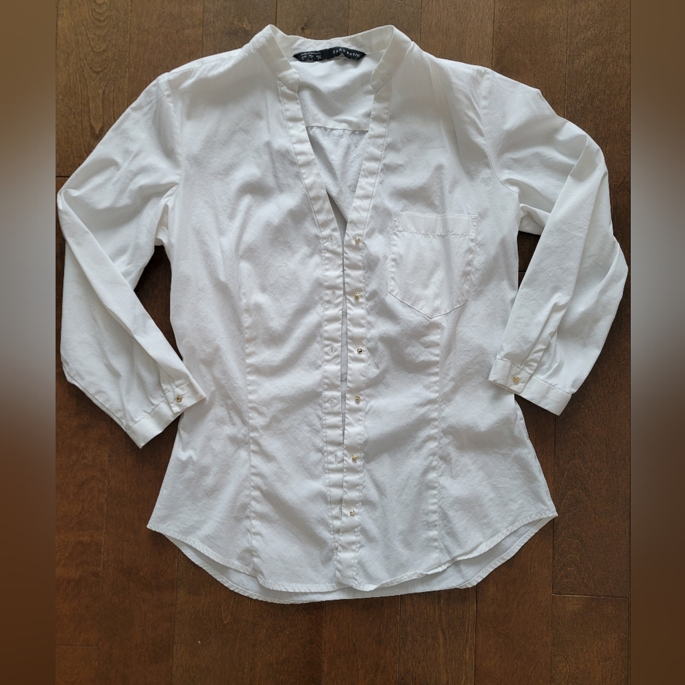 Zara White Shirt